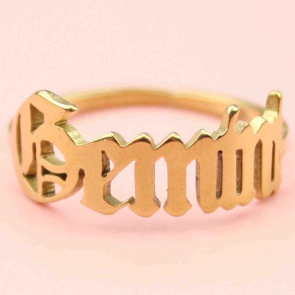 Gemini Zodiac Ring (Gold Plated) - Sour Cherry