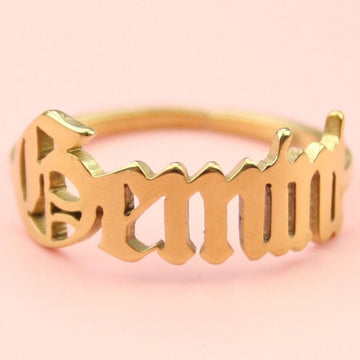 Gemini Zodiac Ring (Gold Plated) - Sour Cherry