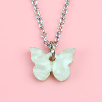 You're My Butterfly, Sugar Baby Necklace (Marble Green) - Sour Cherry