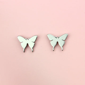 Butterfly Stud Earrings - Sour Cherry