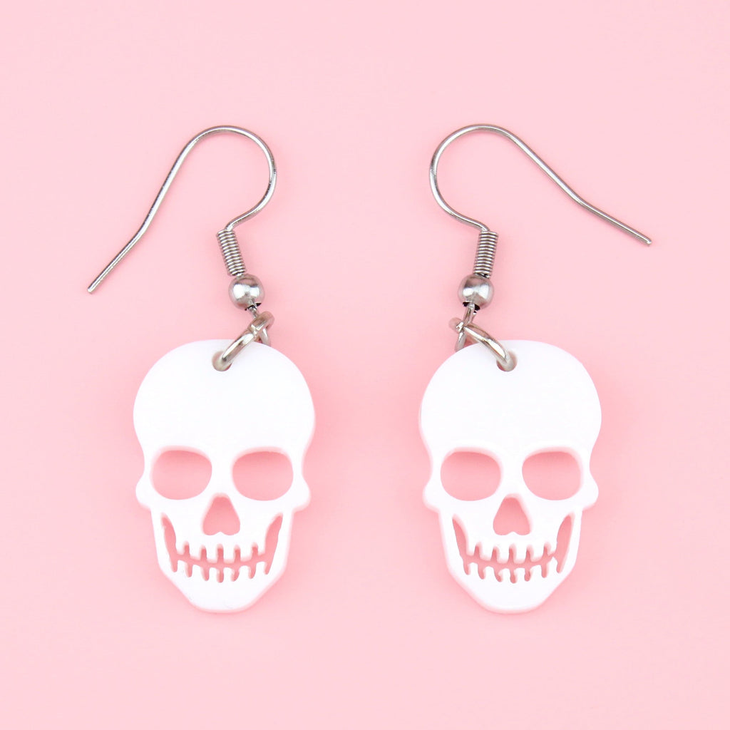 Bone Appetit Skull Earrings - Sour Cherry