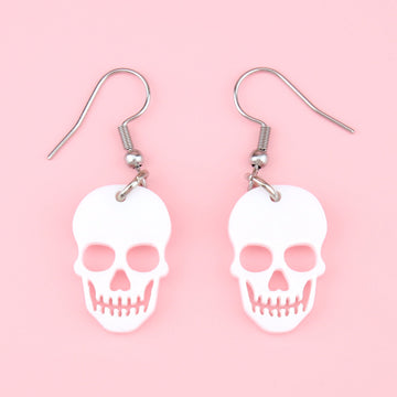 Bone Appetit Skull Earrings - Sour Cherry