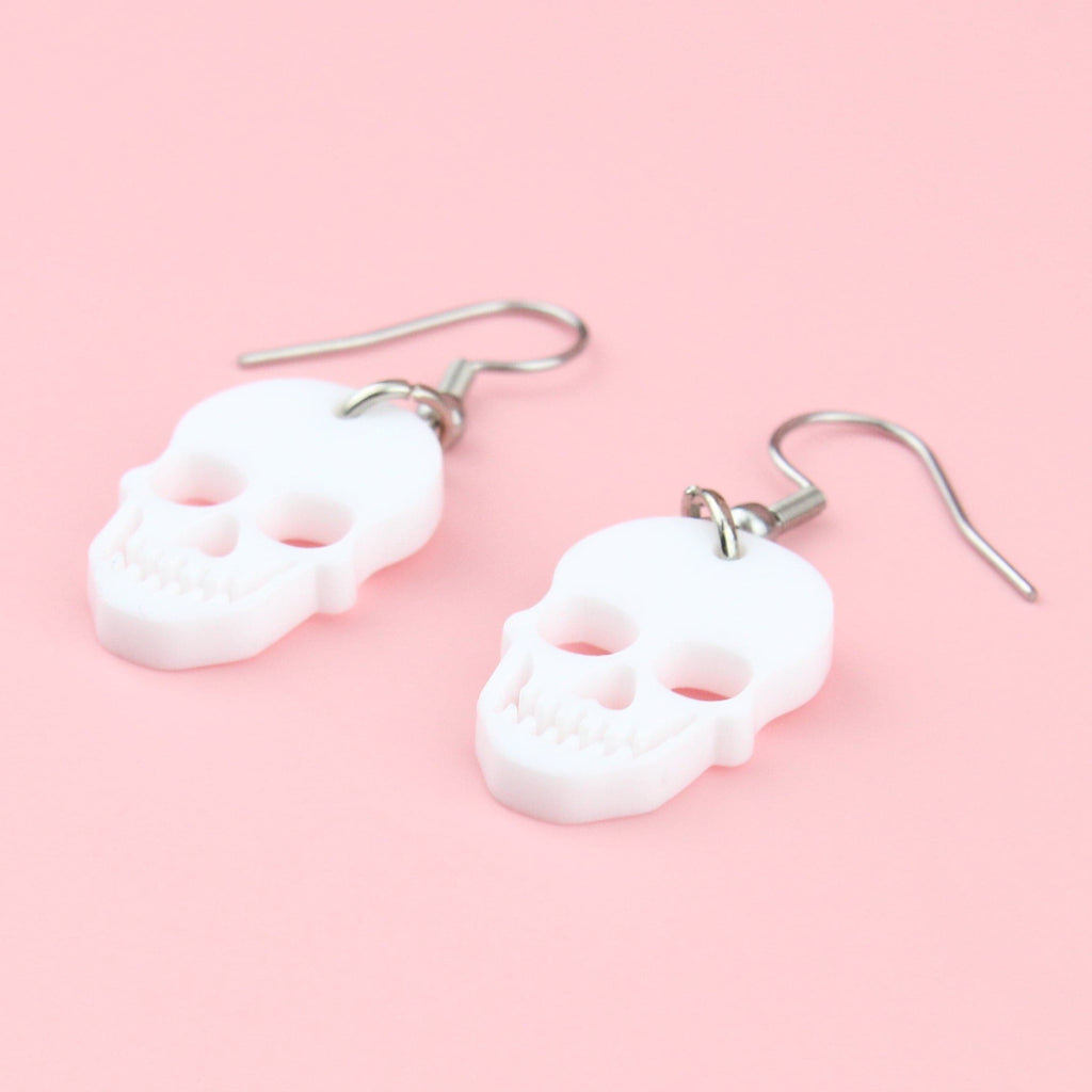 Bone Appetit Skull Earrings - Sour Cherry