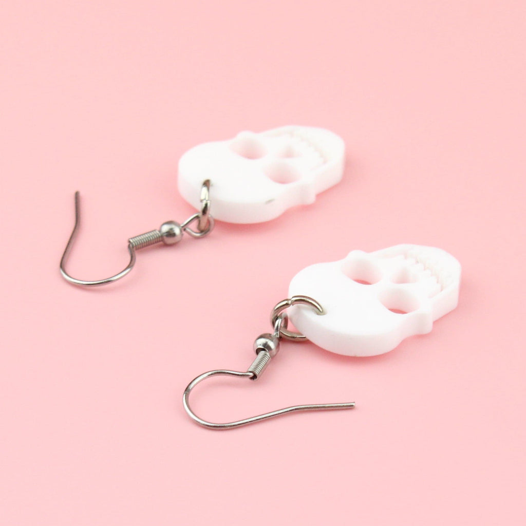 Bone Appetit Skull Earrings - Sour Cherry