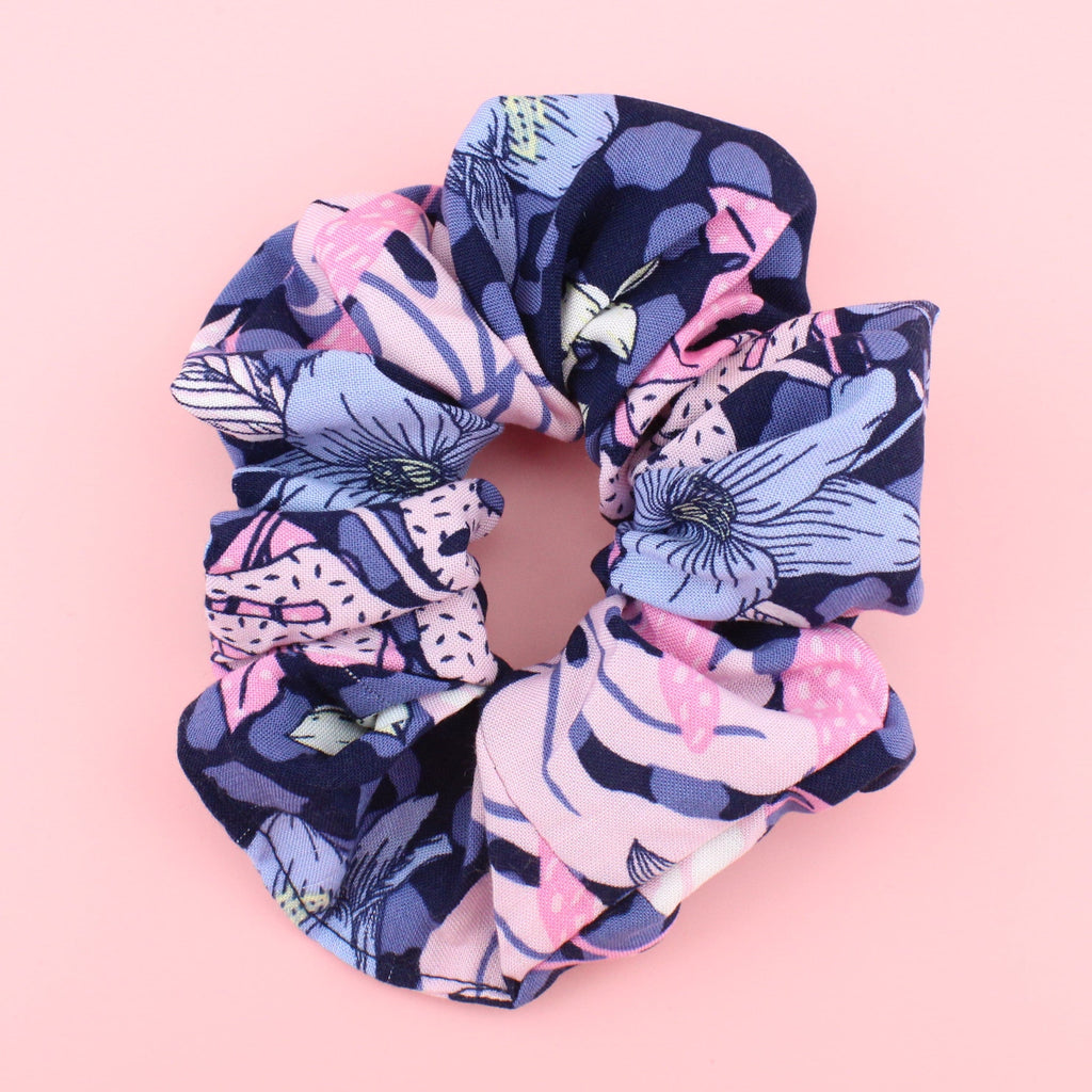 Sunset Blooms Scrunchie - Sour Cherry
