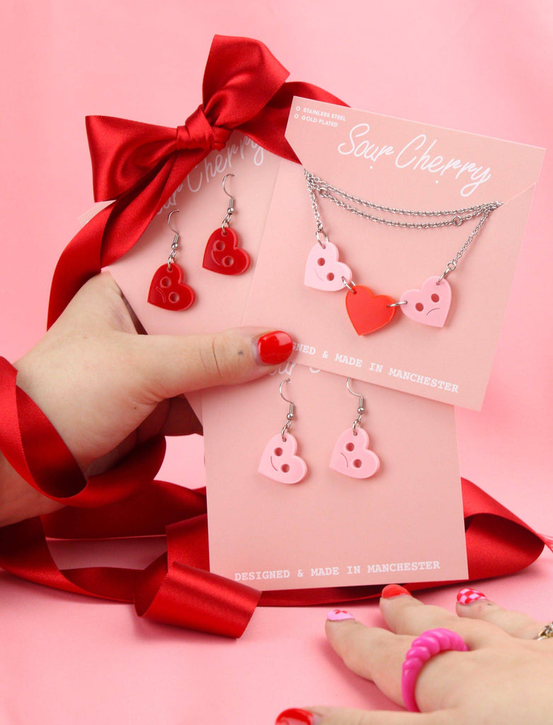 Don't Go Breaking My Heart (Mini) Necklace - Sour Cherry