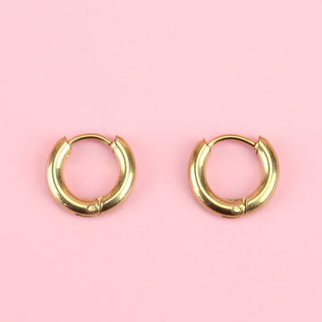 13mm Hoop Earrings (Gold Plated)