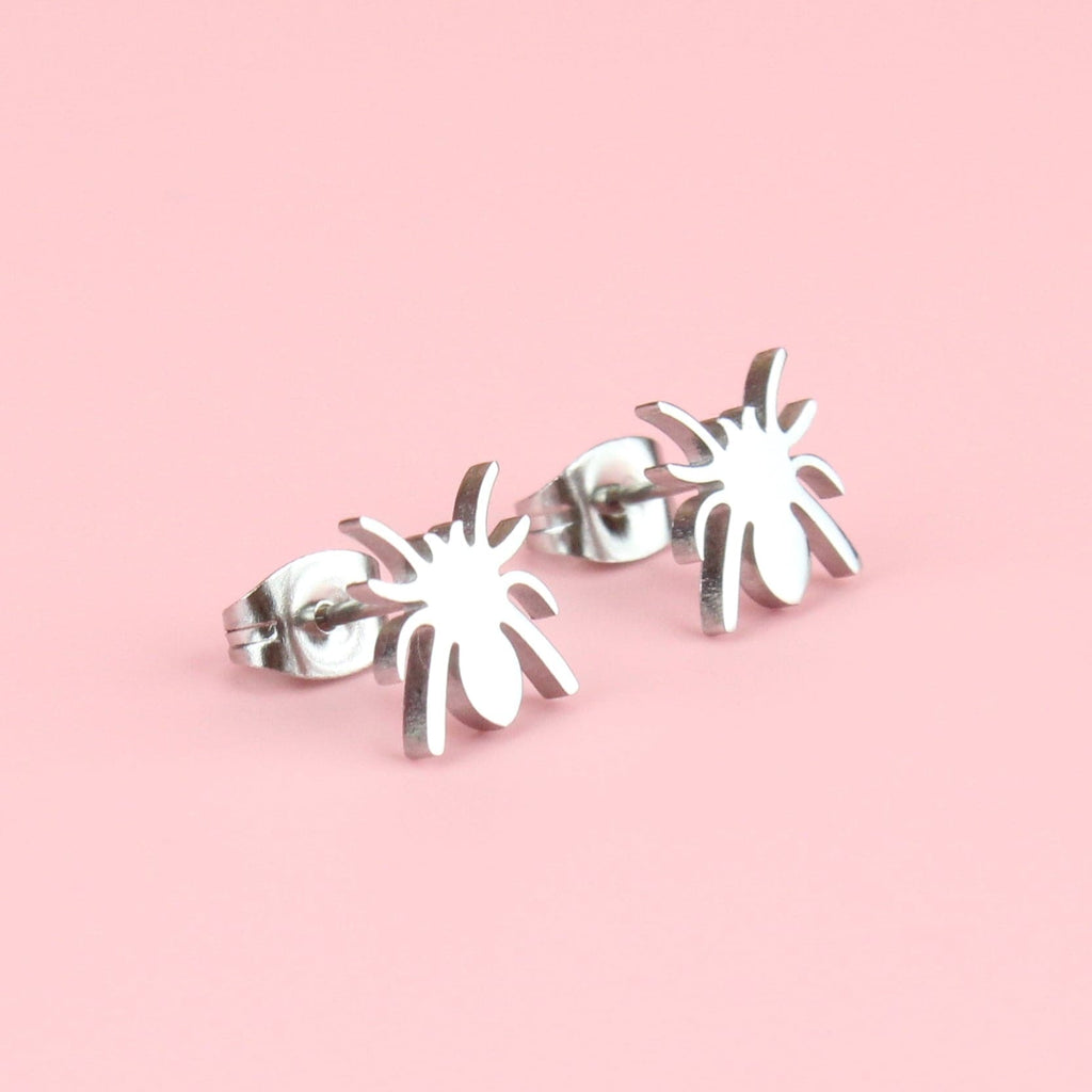 Spider Stud Earrings - Sour Cherry