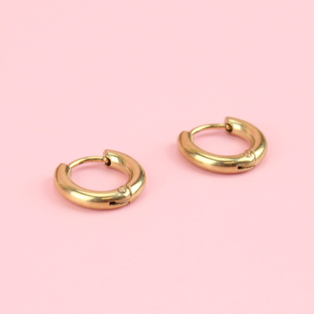 13mm Hoop Earrings (Gold Plated)