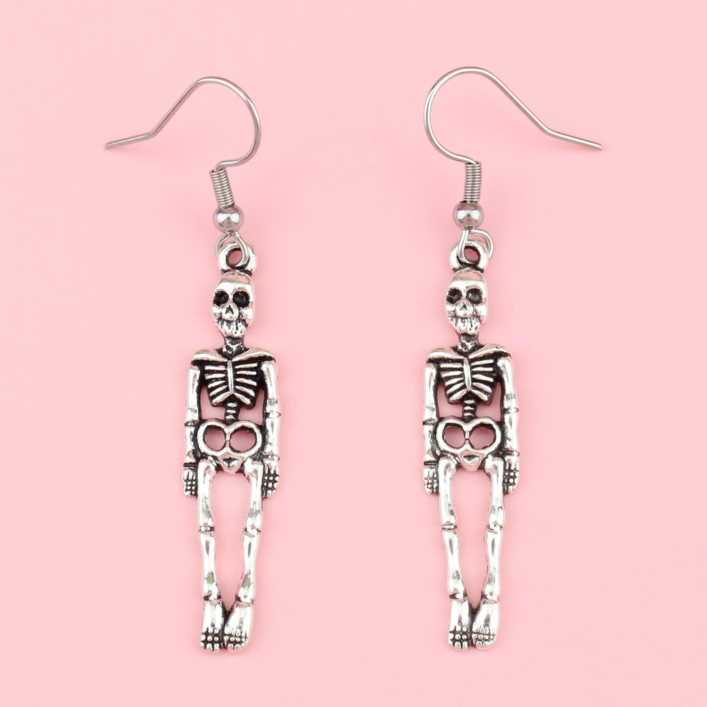 Skeleton Earrings - Sour Cherry