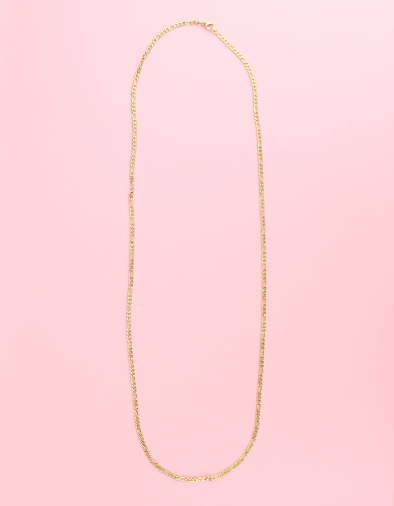 Gold figaro-style necklace