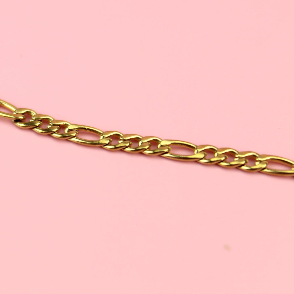 Gold figaro-style necklace