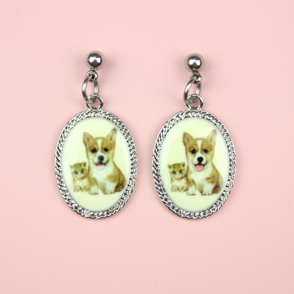 Corgi Earrings - Sour Cherry