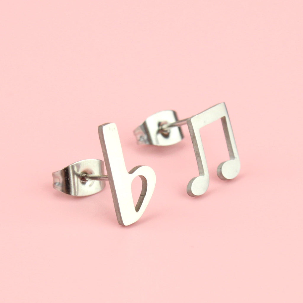 Music To My Earrings Studs - Sour Cherry