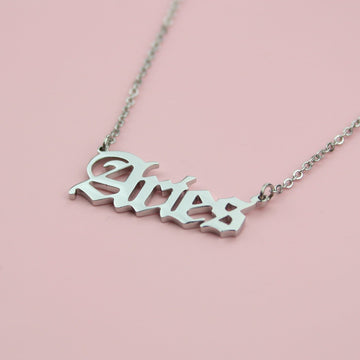 Aries Horoscope Necklace - Sour Cherry