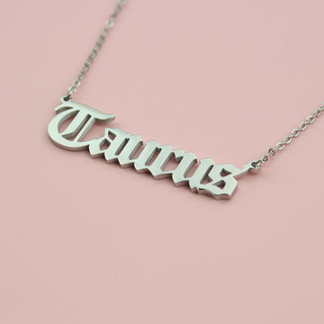 Taurus Horoscope Necklace - Sour Cherry