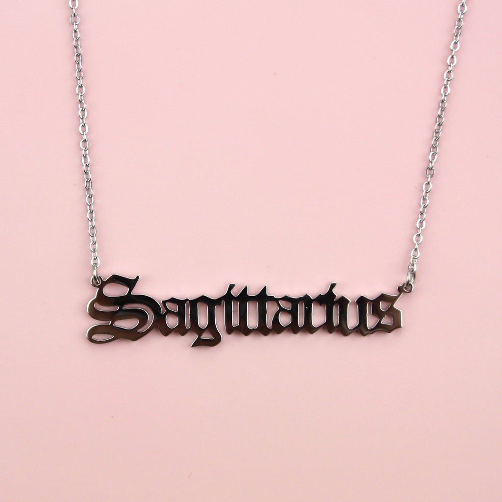 Sagittarius Horoscope Necklace - Sour Cherry