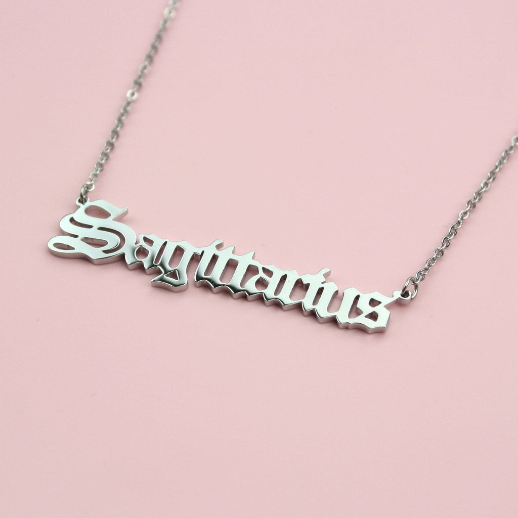 Sagittarius Horoscope Necklace - Sour Cherry