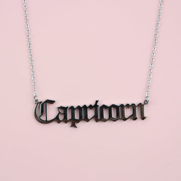 Capricorn Horoscope Necklace - Sour Cherry