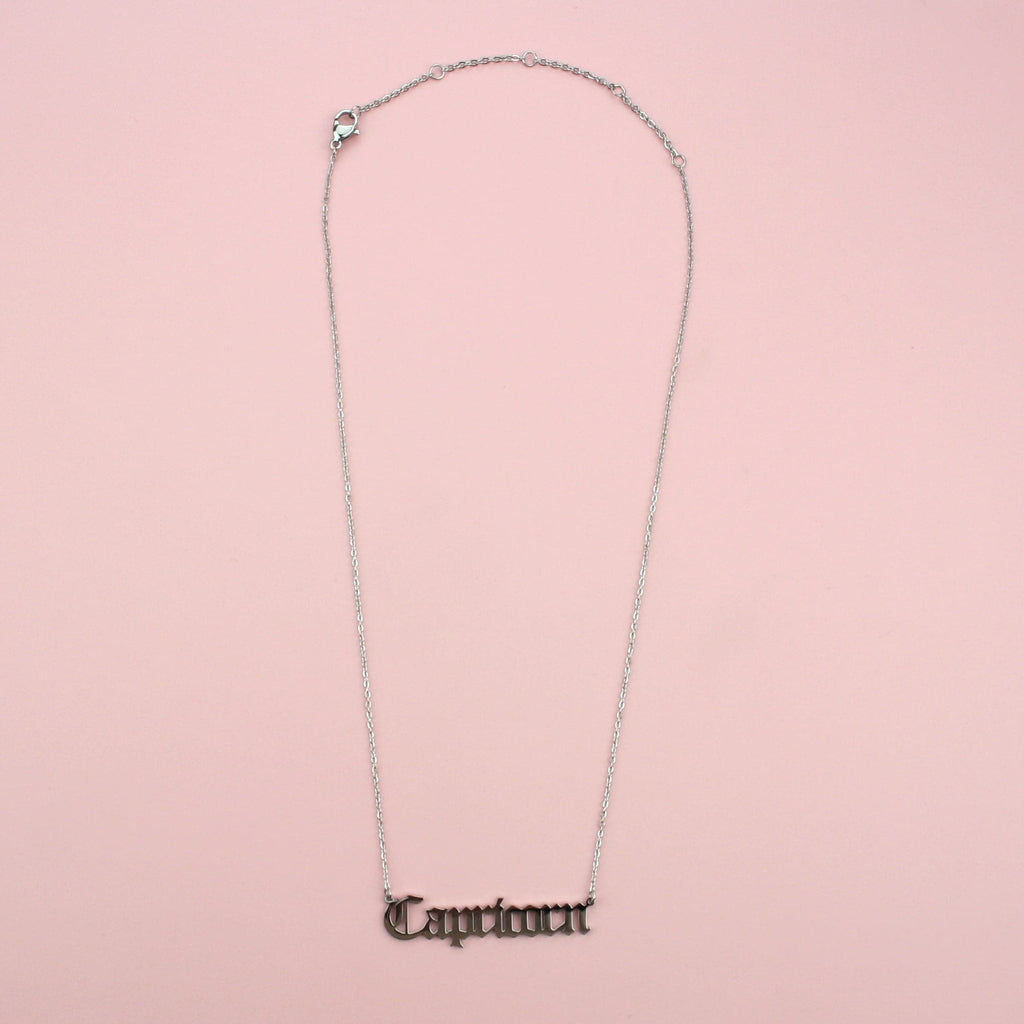 Capricorn Horoscope Necklace - Sour Cherry