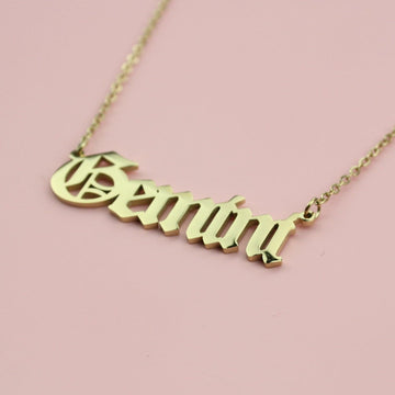 Gemini Horoscope Necklace (Gold Plated) - Sour Cherry