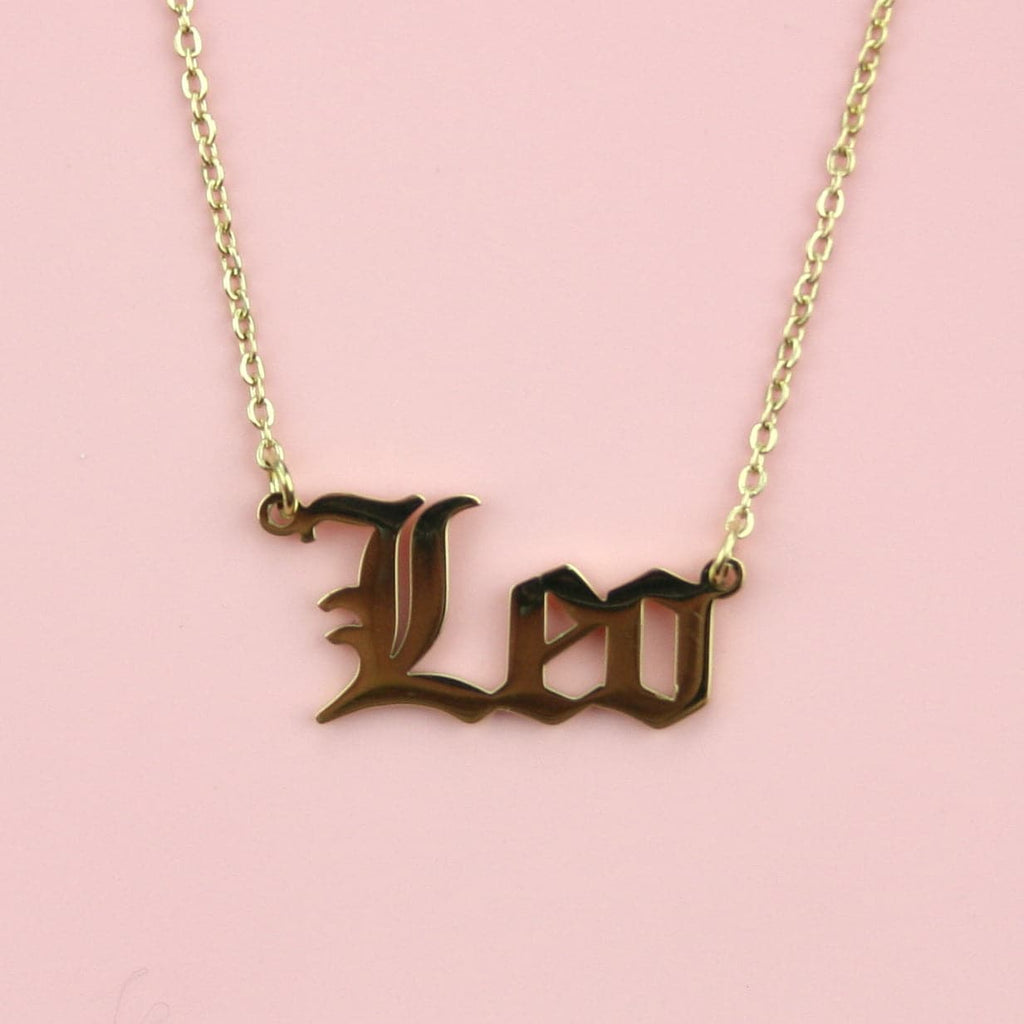 Leo Horoscope Necklace (Gold Plated) - Sour Cherry