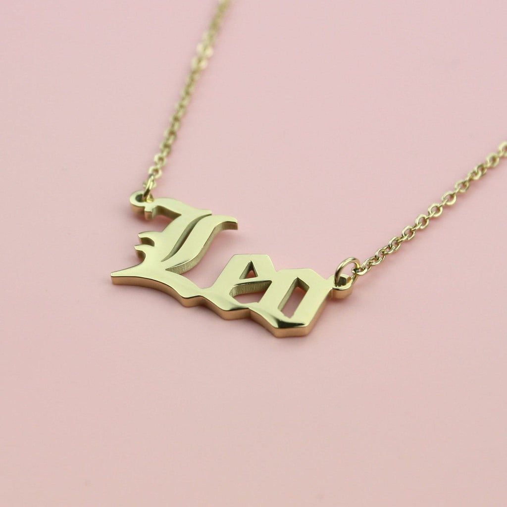 Leo Horoscope Necklace (Gold Plated) - Sour Cherry