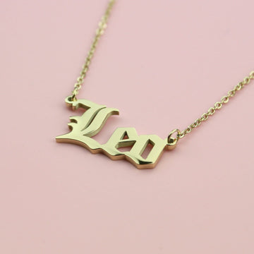 Leo Horoscope Necklace (Gold Plated) - Sour Cherry