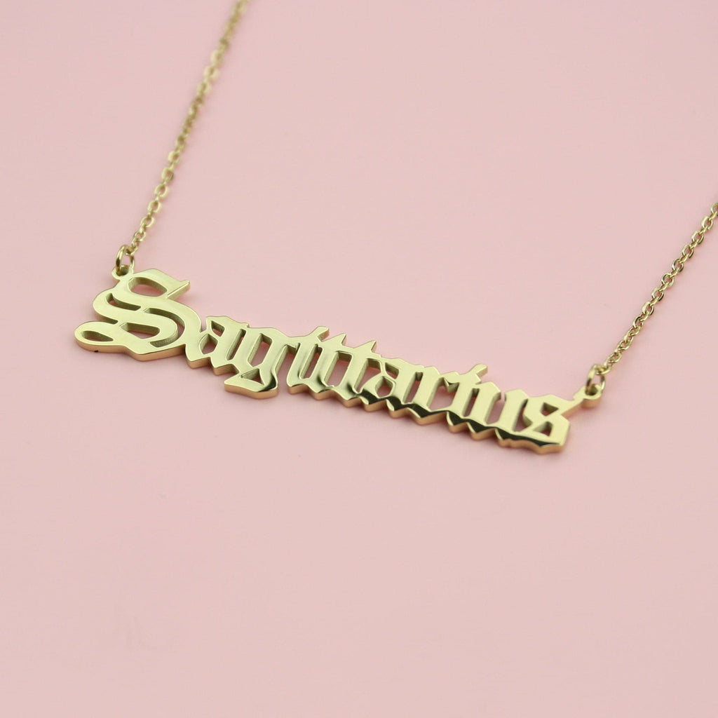 Sagittarius Horoscope Necklace (Gold Plated) - Sour Cherry