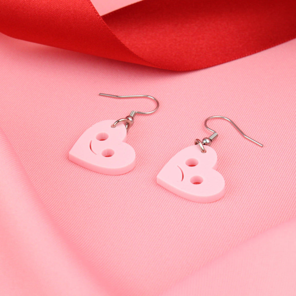 Don't Go Breaking My Heart (Pink) Earrings - Sour Cherry