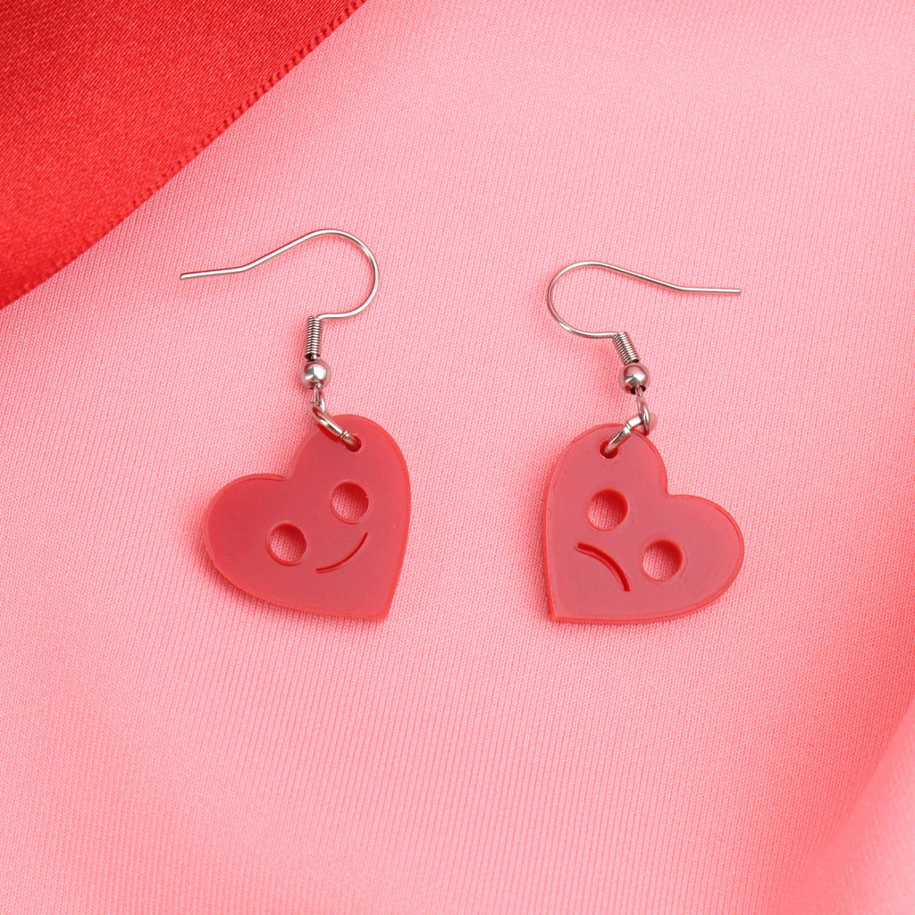 Don't Go Breaking My Heart (Red) Earrings - Sour Cherry