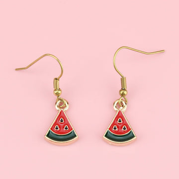 Mini Watermelon Earrings - Sour Cherry