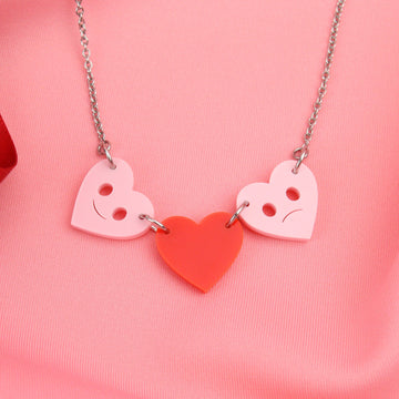 Don't Go Breaking My Heart (Mini) Necklace - Sour Cherry