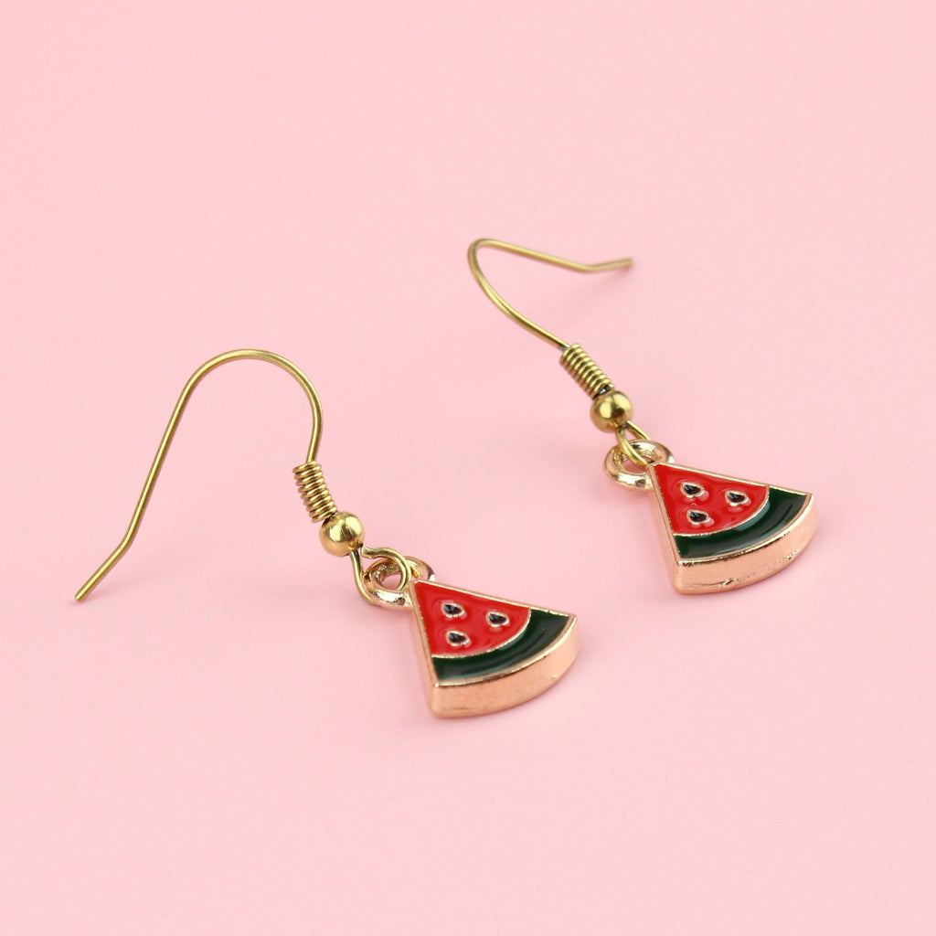 Mini Watermelon Earrings - Sour Cherry