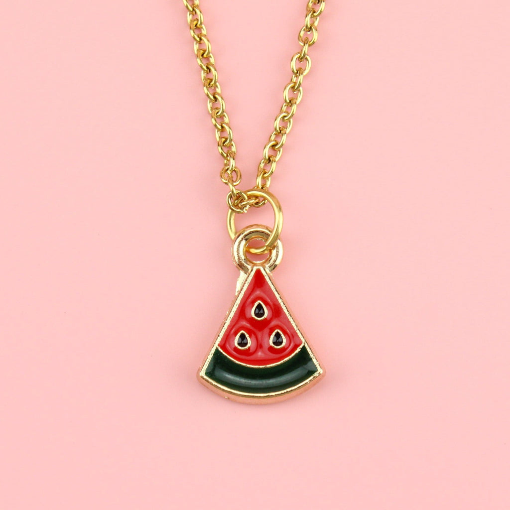 Mini Watermelon Necklace - Sour Cherry