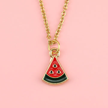 Mini Watermelon Necklace - Sour Cherry