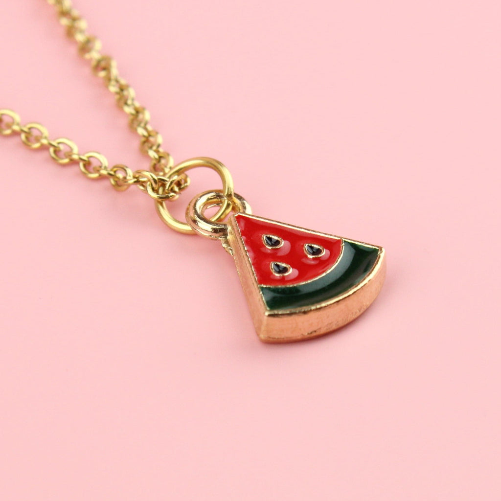 Mini Watermelon Necklace - Sour Cherry
