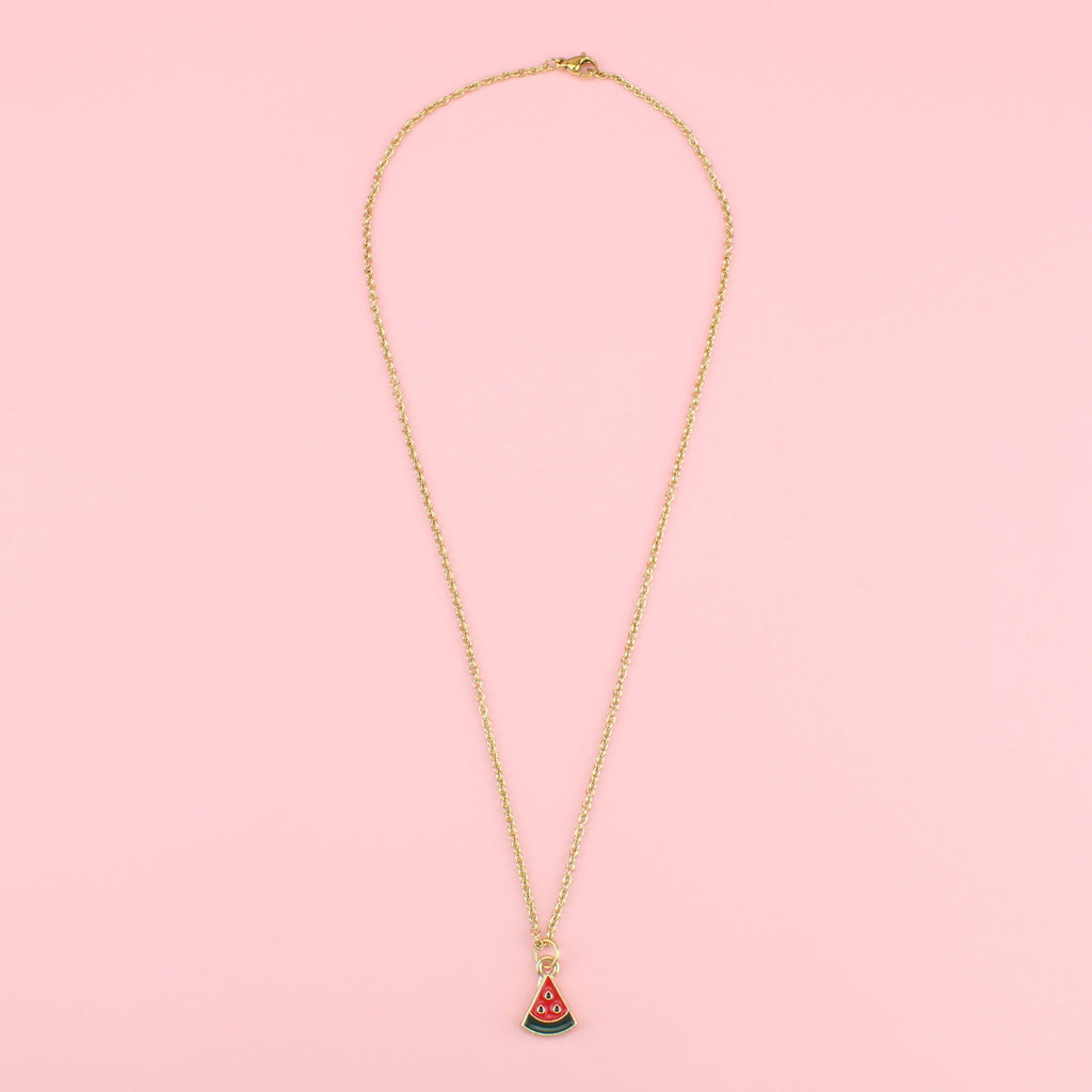 Mini Watermelon Necklace - Sour Cherry