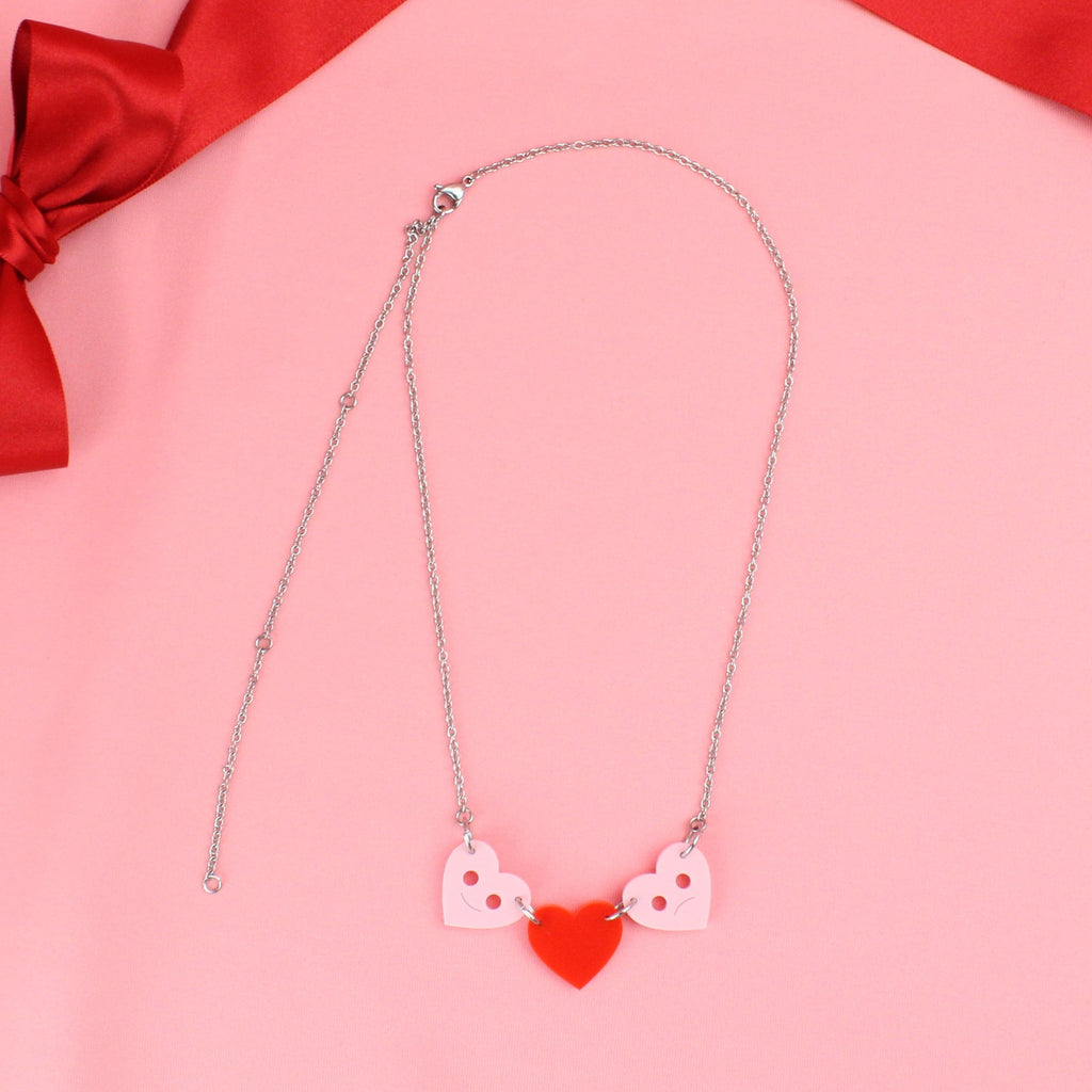 Don't Go Breaking My Heart (Mini) Necklace - Sour Cherry