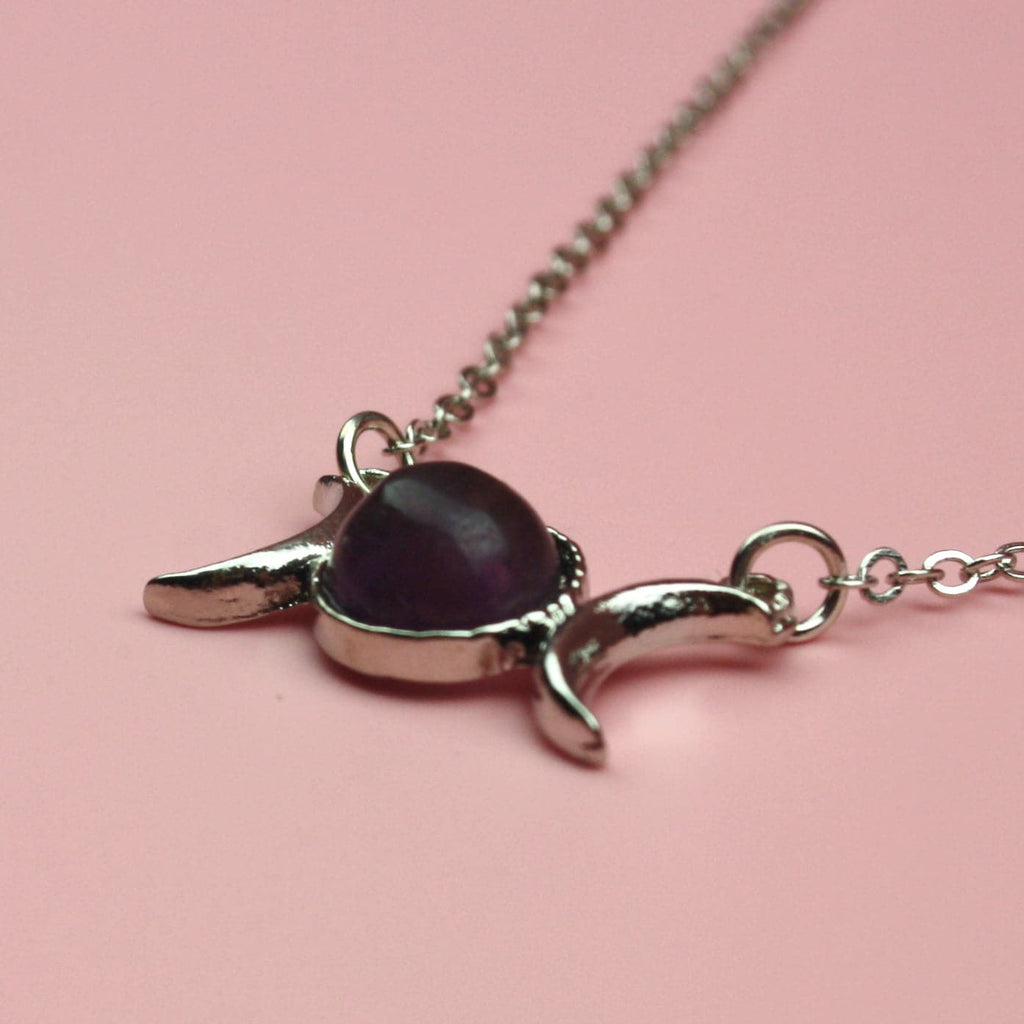 Amethyst Moon Necklace - Sour Cherry