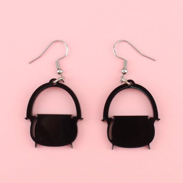 Witches Cauldron Earrings - Sour Cherry