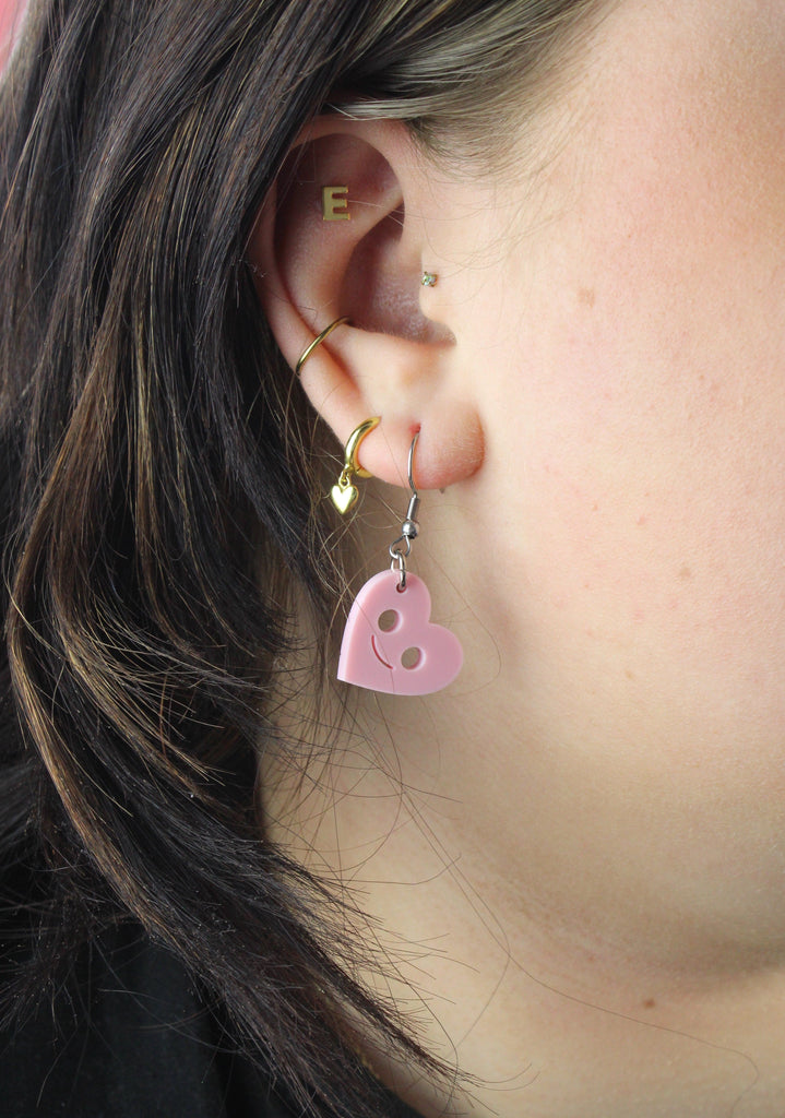 Don't Go Breaking My Heart (Pink) Earrings - Sour Cherry