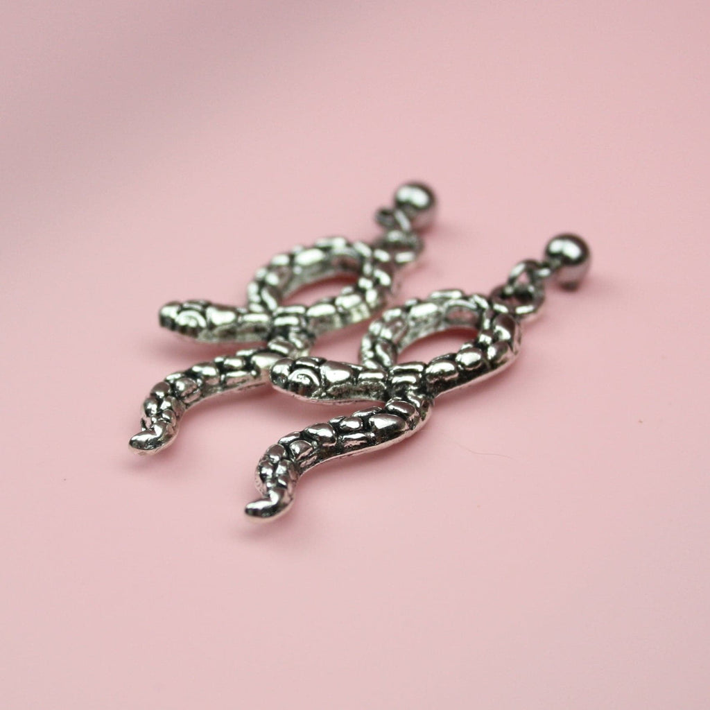 Snake Earrings - Sour Cherry