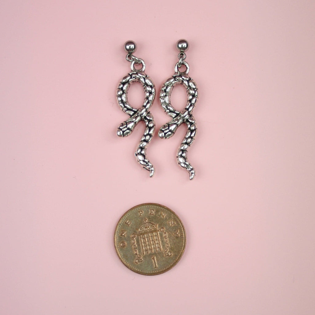 Snake Earrings - Sour Cherry