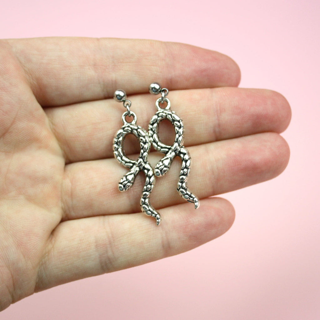 Snake Earrings - Sour Cherry