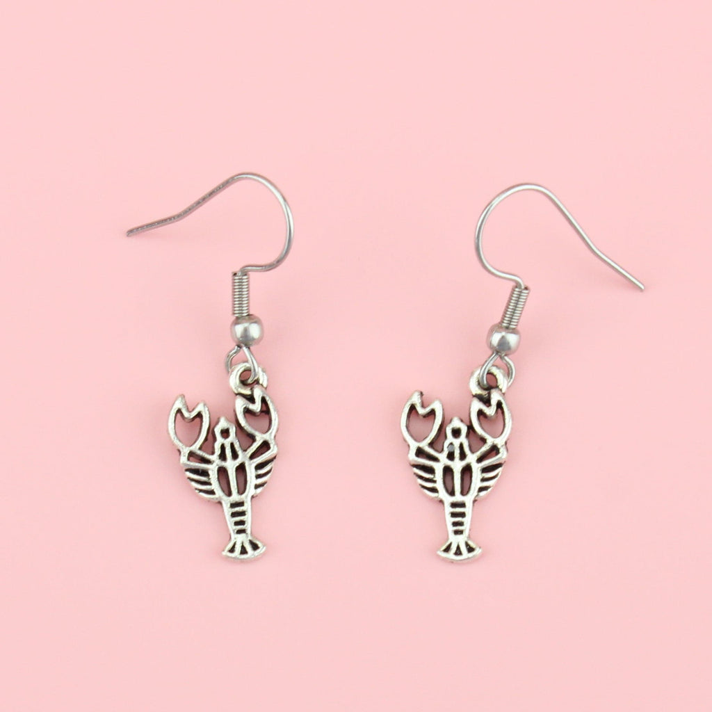 Lobster Drop Earrings - Sour Cherry