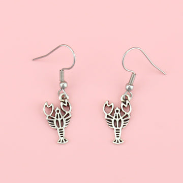 Lobster Drop Earrings - Sour Cherry