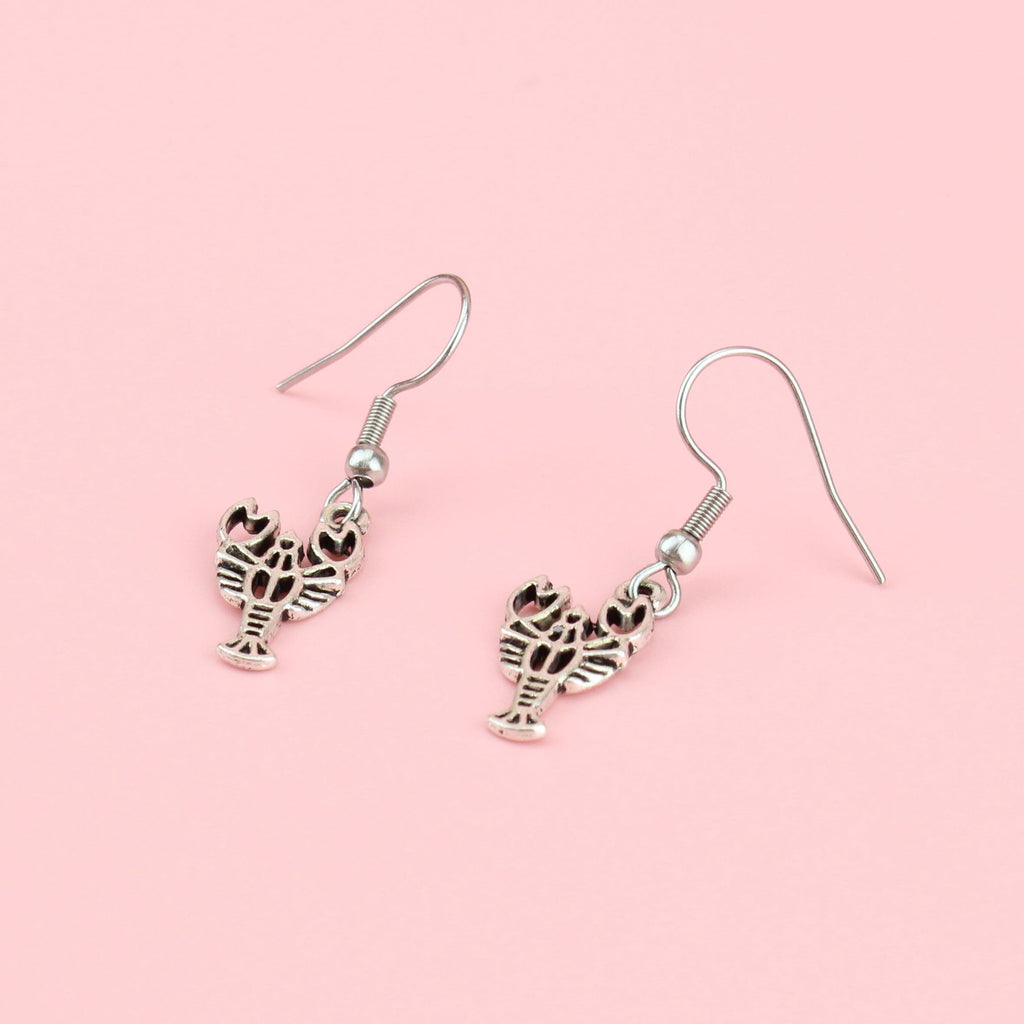 Lobster Drop Earrings - Sour Cherry