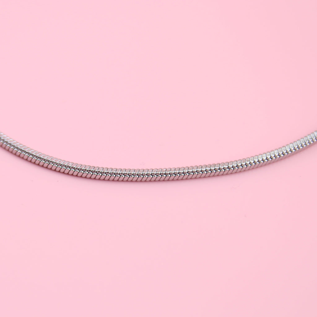 Round Snake Chain Anklet - Sour Cherry