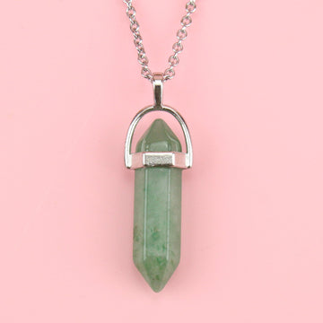 Green Aventurine Necklace - Sour Cherry